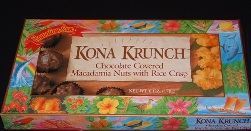 Hawaiian Sun Kona Krunch Chocolate Macadamia Nut Candies (6 Boxes) logo