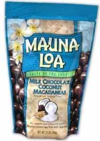 Hawaiian Value Pack Mauna Loa Macadamia Nuts Milk Chocolate Coconut 2 Bags logo