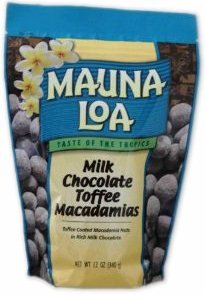 Hawaiian Value Pack Mauna Loa Macadamia Nuts Milk Chocolate Toffee 2 Bags logo