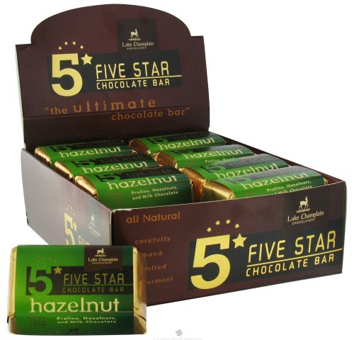 Hazelnut Five Star Chocolate Bar – Lake Champlain Chocolates logo