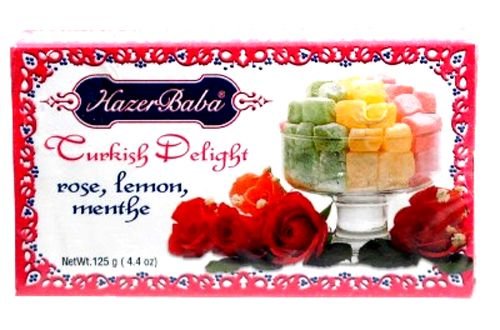 Hazer Baba Turkish Delight Rose,lemon,menthe125g(4.4oz) logo