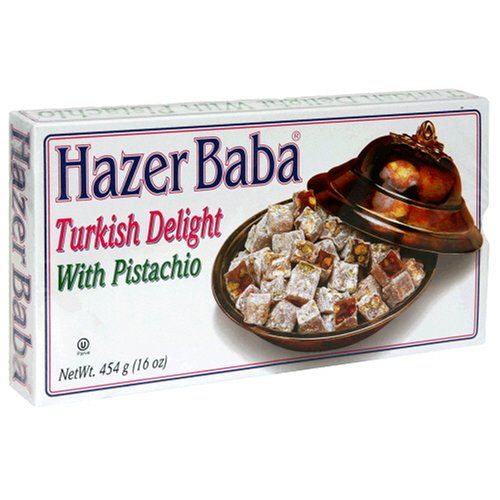 Hazer Baba Turkish Delight With Pistachio, 16 ounce Boxes (Pack of 4) logo