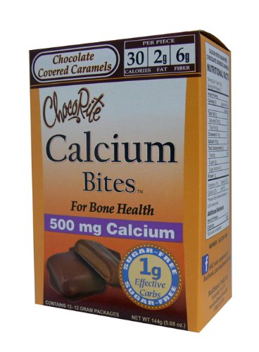 Healthsmart Foods Calcium Bites Sugar Free Chocolate Covered Caramels logo