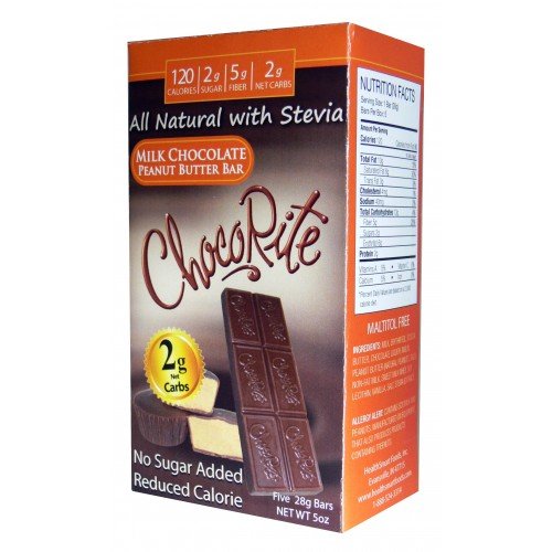 Healthsmart Foods Chocorite Chocolate Peanut Butter Bar logo