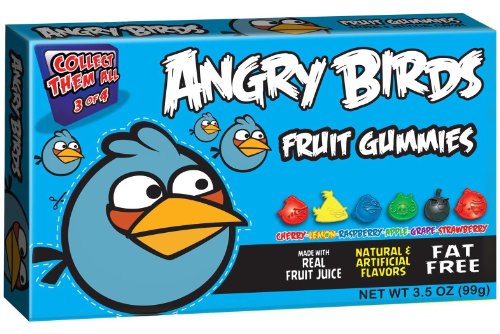 Healthy Food Brands Mens Angry Birds Blue Bird Gummies logo