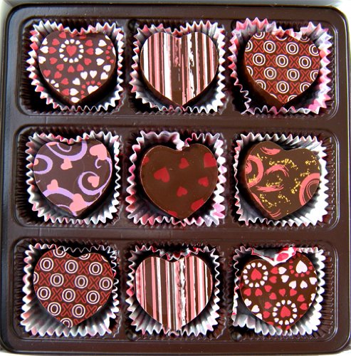 Heart Shaped Truffle Assortment – 9 Chocolate Truffles For Valentine’s Day, Mother’s Day logo