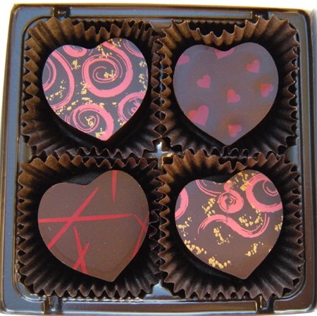 Hearts Desire – Chocolate Truffle Assortment – 4 Valentines Chocolates logo