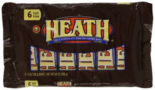 Heath Candy Bar, Milk Chocolate & English Toffee, 8.4 ounce Packages (Pack of 4) logo