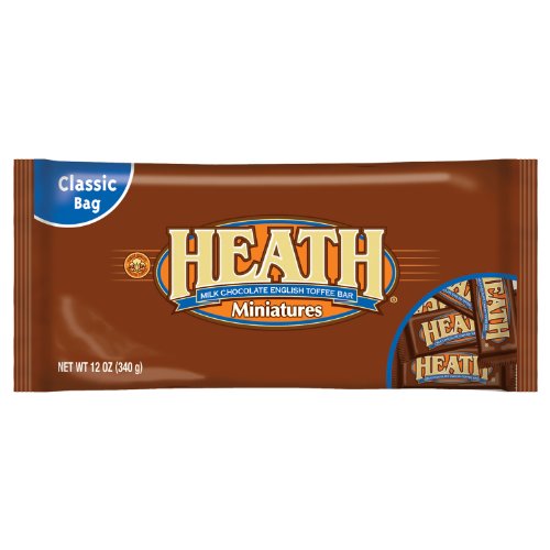 Heath Miniature Candy Bars, Milk Chocolate & English Toffee, 12 ounce Bags (Pack of 6) logo