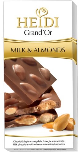 Heidi Grand’ Or Whole Almond Milk Chocolate Bar 100g (9-pack) logo