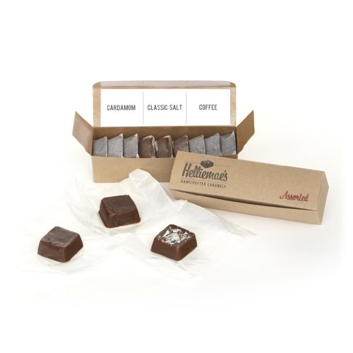 Helliemae’s Assorted Caramels – Hand-stamped Gift Box 9.5 Oz logo