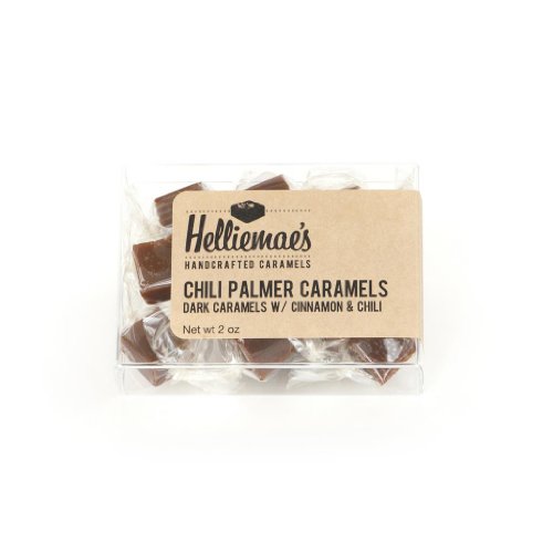 Helliemae’s Chili Palmer Caramels – Sets Of Clear Boxes logo