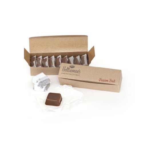 Helliemae’s Passion Fruit Caramels – Hand-stamped Gift Box 9.5 Oz logo