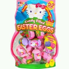 Hello Kitty Candy Filled Easter Eggs 22 Count Ages 3+ logo