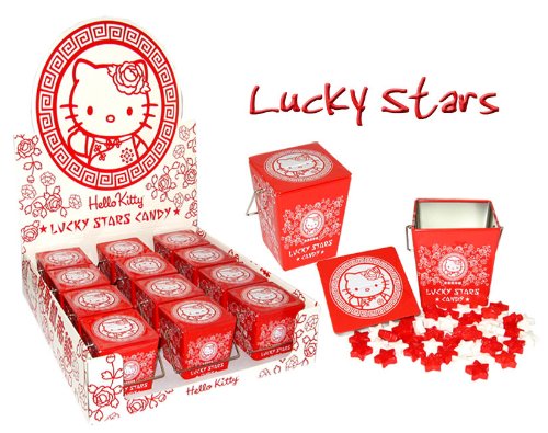 Hello Kitty Candy Tin Lucky Stars logo