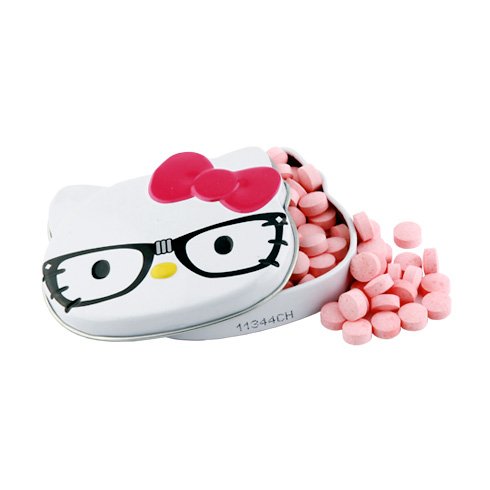 Hello Kitty Nerd Candy Sours Tin – (3 Pack) red, Pink, Blue logo