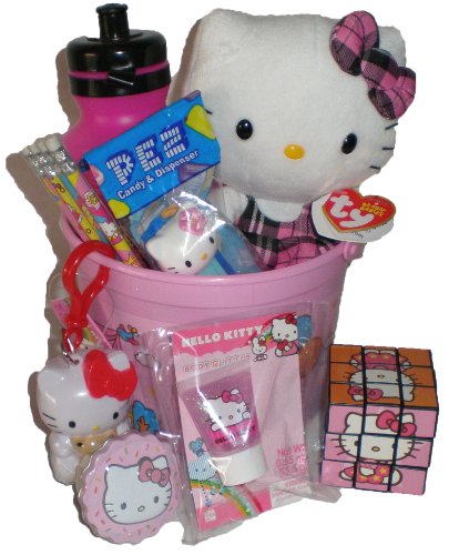 Hello Kitty Toys and Treats Gift Basket logo