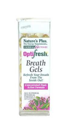 Herbal Actives Optifresh Herbal Breathgels Nature’s Plus 50 Softgel logo