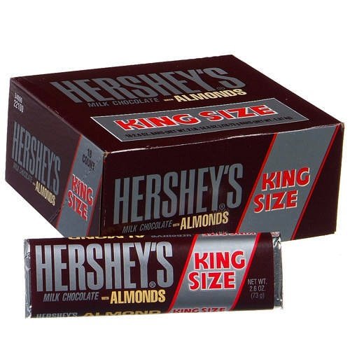 Hershey Almond King Size (Pack of 18) logo