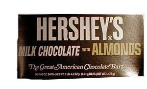 Hershey Chocolate Almond Bar logo