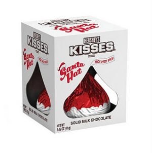 Hershey Kiss Milk Chocolate Santa Hat 1.45 Oz logo