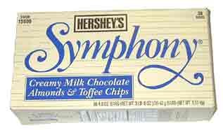 Hershey Symphony Almond Toffee Chocolate Bars logo