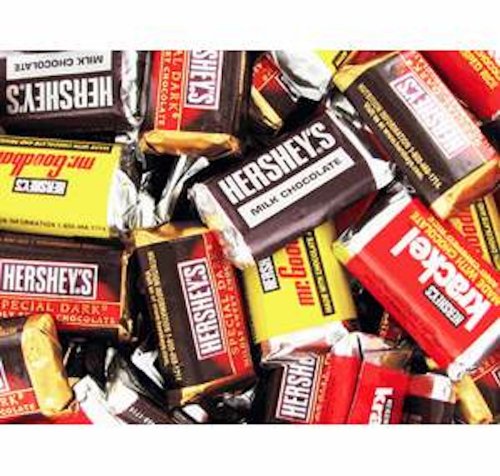 Hershey’s Assorted Miniature Candy Bars 1lb Bag logo