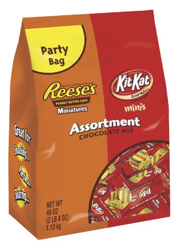 Hershey’s Assortment Chocolate Mix (reese’s Miniatures & Kit Kat Minis), 40 ounce Packages (Pack of 2) logo