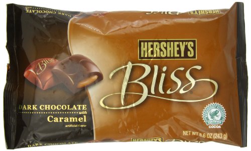 Hershey’s Bliss Dark Chocolate With Caramel Bag, 8.6 Ounce logo