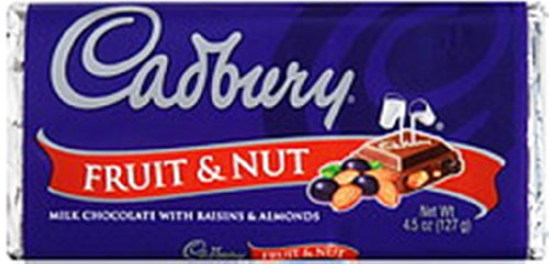 Hersheys Cadbury Fruit & Nut Bar, 3.5 ounce (Pack of 12) logo