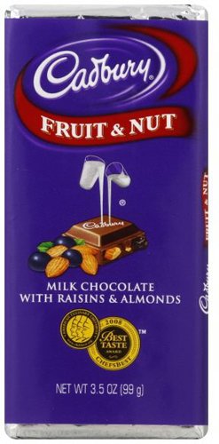 Hersheys Cadbury Fruit & Nut Bar, 3.5 ounce (Pack of 4) logo