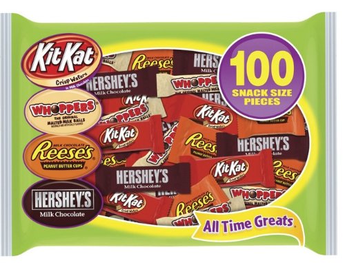 Hershey’s Candy Assortment (hershey’s Milk Chocolate, Whoppers, Kit Kat and Reese’s Peanut Butter Cups), (Pack of 2 ) logo