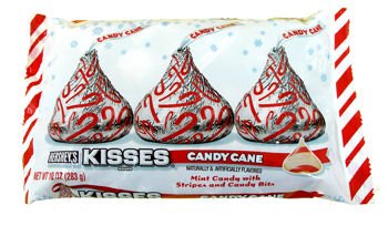 Hershey’s Candy Cane Christmas Kisses,10- Ounce Bag logo