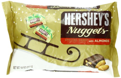 Hershey’s Christmas Special Dark With Almond Nuggets Bag, 10-ounce logo