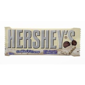 Hersheys Cookie and Cream White Chocolate Bar 40g. (Pack of 3) logo