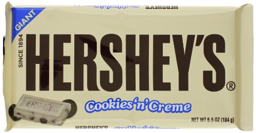 Hershey?s Cookies ?n? Creme Giant Bar, 6.5 ounce Bars (Pack of 12) logo