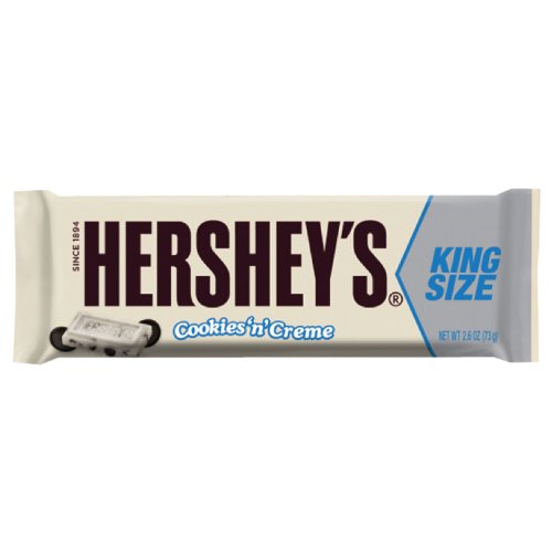 Hershey’s Cookies ‘n’ Creme King Size Bar, 2.6 ounce Bars (Pack of 18) logo