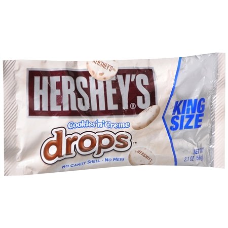 Hershey’s Drops Candy King Size Cookies ‘n’ Creme 2.1 Oz. (Pack of 18) logo