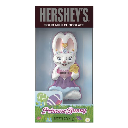 Hershey’s Easter Solid Milk Chocolate Bunny, Princess, 5 ounce Packages (Pack of 4) logo