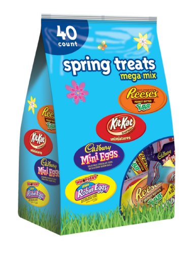 Hershey’s Easter Spring Treats Mega Mix (kit Kat, Whoppers, Cadbury & Reese’s), 20 ounce Packages (Pack of 3) logo