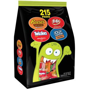 Hershey’s Halloween Monster Bag Assorted Candy 215 Count 59.3oz. logo