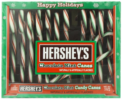 Hershey’s Holiday Chocolate Mint Candy Canes, 6.3 ounce Packages (Pack of 6) logo