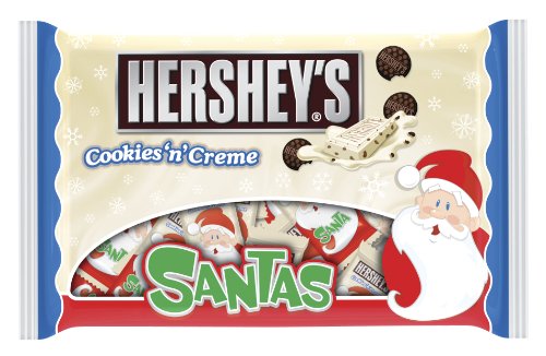 Hershey’s Holiday Cookies ‘n’ Creme Bars, 10.8 ounce Santa Bags (Pack of 4) logo