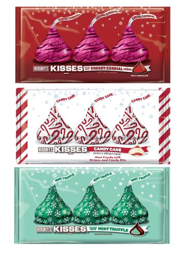 Hershey’s Holiday Kisses, Variety (Pack of 3) 8 Oz Bags – Mint Truffle, Cherry Cordial and Candy Candy logo