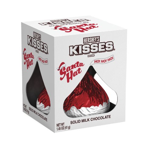 Hershey’s Holiday Milk Chocolate Santa Hat Kiss, 1.45 ounce Packages (Pack of 12) logo