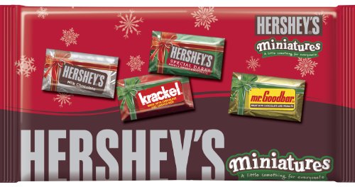 Hershey’s Holiday Miniatures Assortment (hershey’s, Mr. Goodbar & Krackel), 11 ounce Packages (Pack of 4) logo