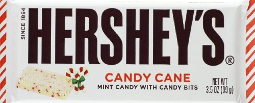 Hershey’s Holiday White Chocolate Candy Cane Bar, Large, 3.5 Ounce (Pack of 4) logo