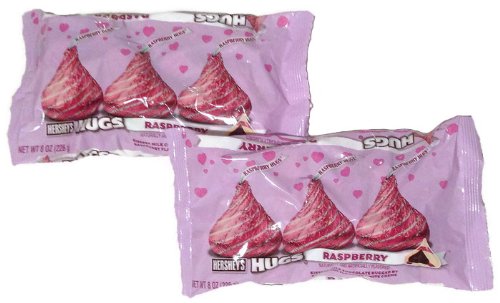 Hershey’s Hugs Raspberry Chocolates 8 Ounce Bag – 2 Pack logo