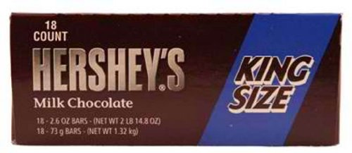 Hersheys King Size Milk Chocolate Bar 18ct logo