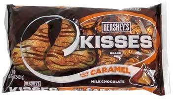 Hershey’s Kisses Milk Chocolate Filled With Caramel 11 Oz logo